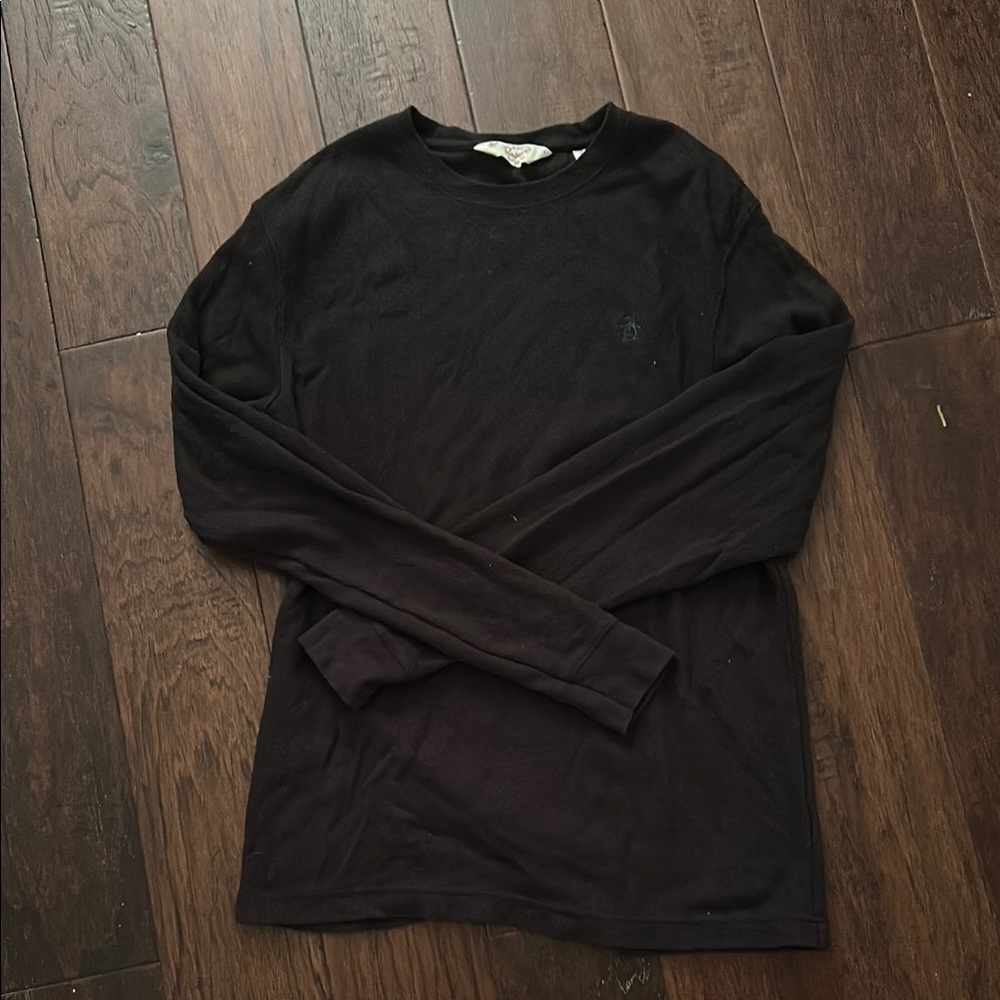 Original Penguin Black Long Sleeve Tee